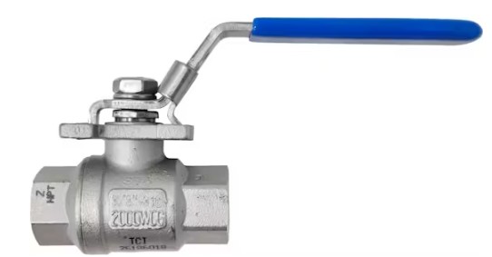 316 1.5'' 1000# WOG THREADED 3PC FULL PORT VALVE